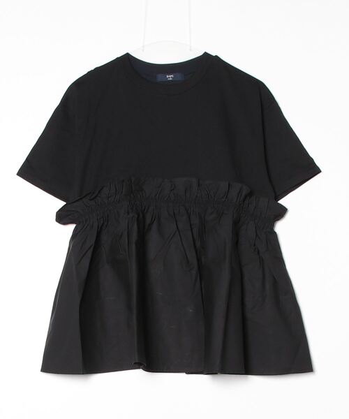 「SHIPS Colors」 半袖カットソー ONE SIZE ブラック レディース_画像2