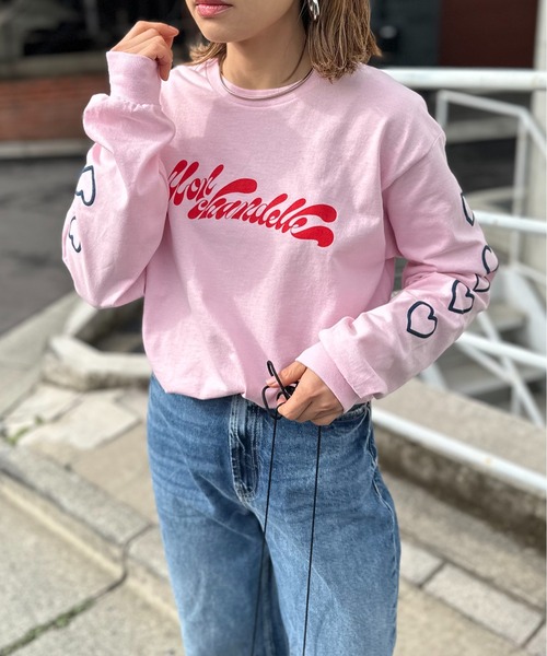 「mi via loca」 長袖カットソー X-LARGE オフホワイト レディース_画像7