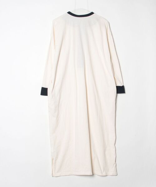 「TOWNCRAFT」 ワンポイント長袖ワンピース FREE ベージュ レディース_画像2