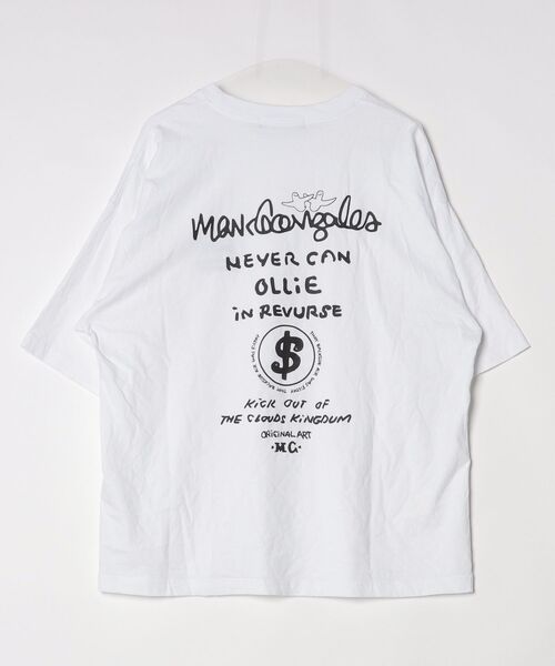 「Mark Gonzales」 ワンポイント半袖Tシャツ L ホワイト メンズ_画像2