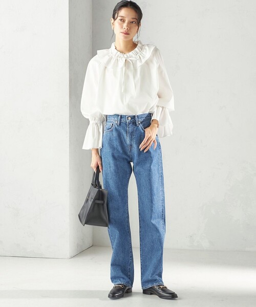 わっず✳︎ 2017ss  C/Cu/Li タフタワイドブラウス SHIPS（シップス） ブラウス シャツ 「撥水加工 / UVカット」タフタ