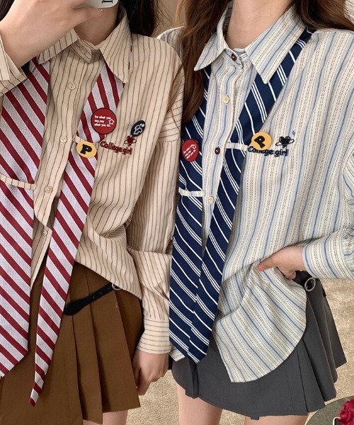 「GEMEDA」 長袖シャツ M ブルー レディース_画像4