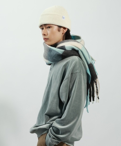 A BATHING APE（アベイシングエイプ） マフラー BAPE CHECK MOHAIR