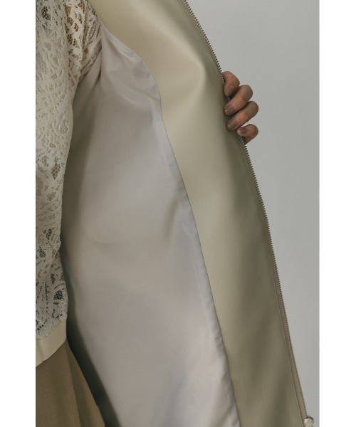 【未使用•タグ付✨】JOSEPE レザージャケット 22SS 超軽量 ベージュ OL - SWITCHING TECH ZIP JACKET | BEIGE | ジャケット | NapsNote