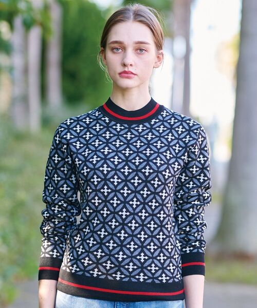「DRESSTERIOR」 長袖ニット 38 ブラック レディース_画像2