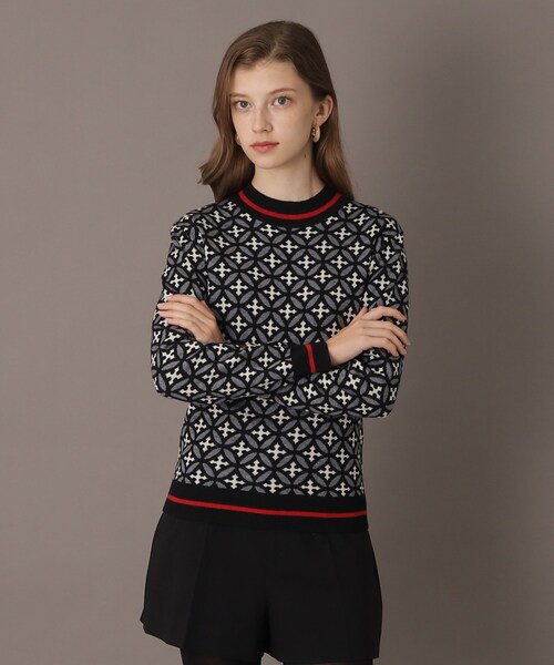「DRESSTERIOR」 長袖ニット 38 ブラック レディース_画像4