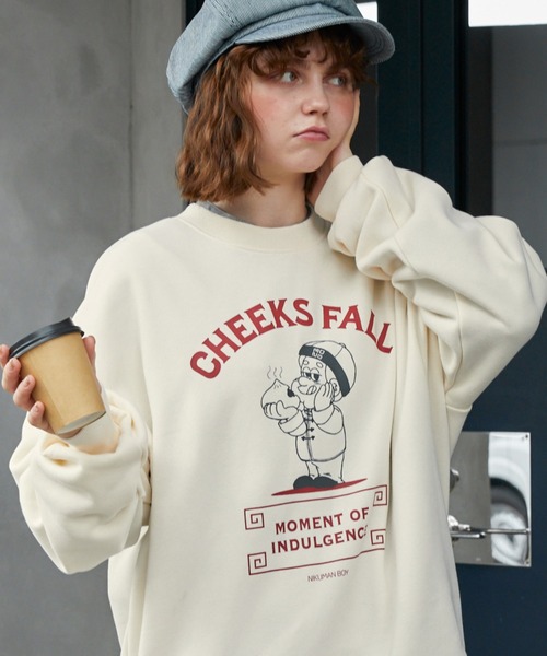 「MONO-MART」 スウェットカットソー FREE グレー レディース_画像5