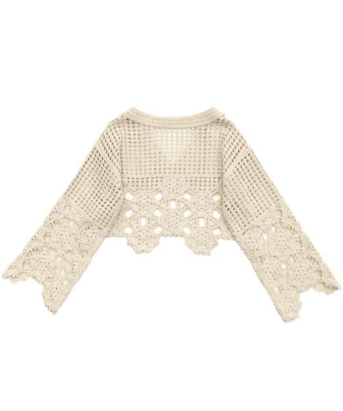 「select MOCA」 長袖ニット FREE オリーブ レディース_画像2