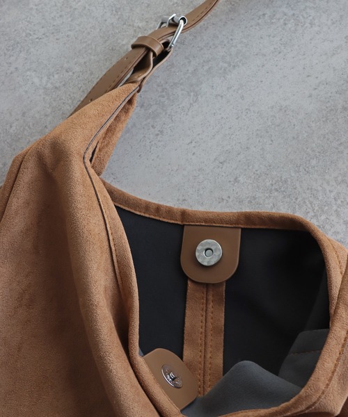 黒*人様 hobo スエード トートバッグ キャメル レザー ショルダー オーク ショルダーバッグ バッグ ワンハンドルスエードトートバッグ