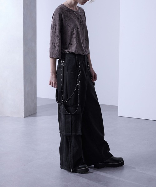 「Loose/ルース」 デニムパンツ S グレー メンズ_画像6