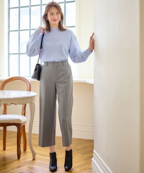 「ANY SIS」 長袖ニット 2 ブルー レディース_画像5