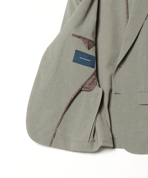 「Perfect Suit FActory」 「TRANS CONTINENTS」テーラードジャケット 3L カーキ メンズ_画像3