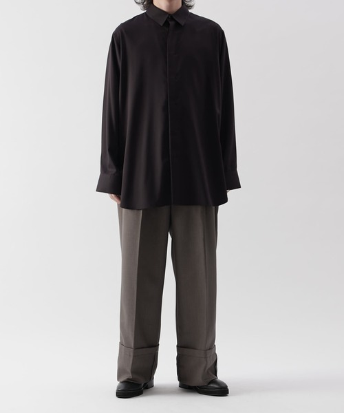 「Lui's」 長袖シャツ M ブラック メンズ_画像8