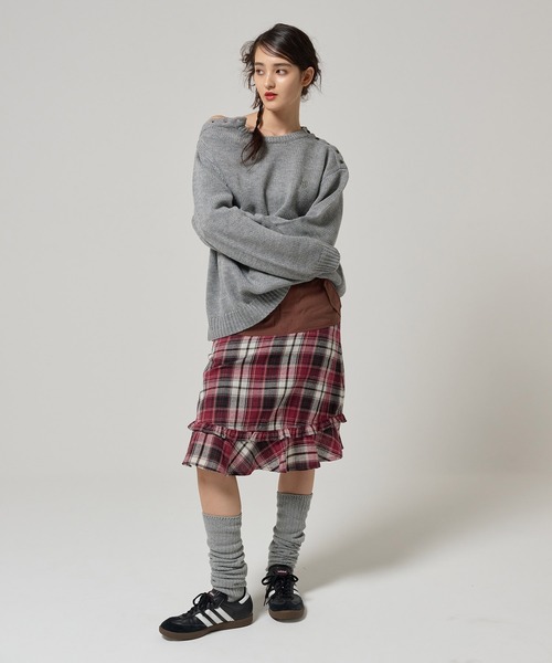 「TINA：JOJUN」 スカート M レッド レディース_画像3