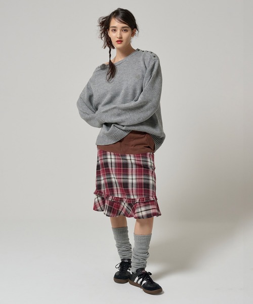 「TINA：JOJUN」 スカート M レッド レディース_画像5
