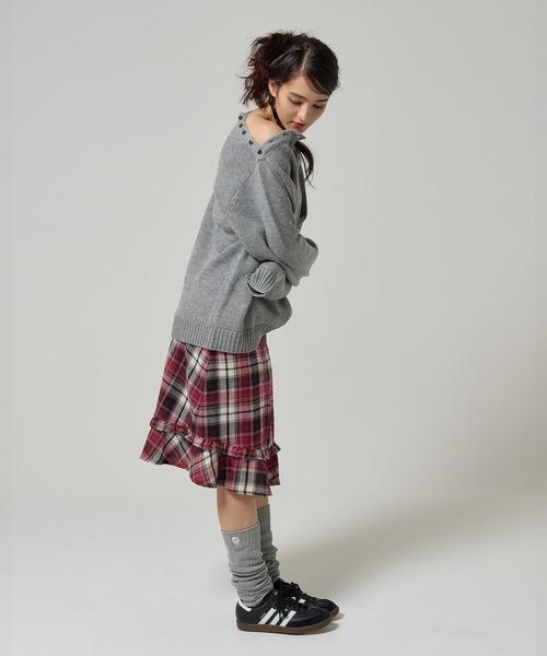 「TINA：JOJUN」 スカート M レッド レディース_画像9