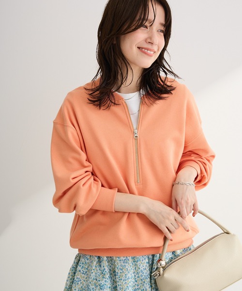 Green Parks（グリーンパークス） tシャツ ハーフZip裏毛プルオーバー