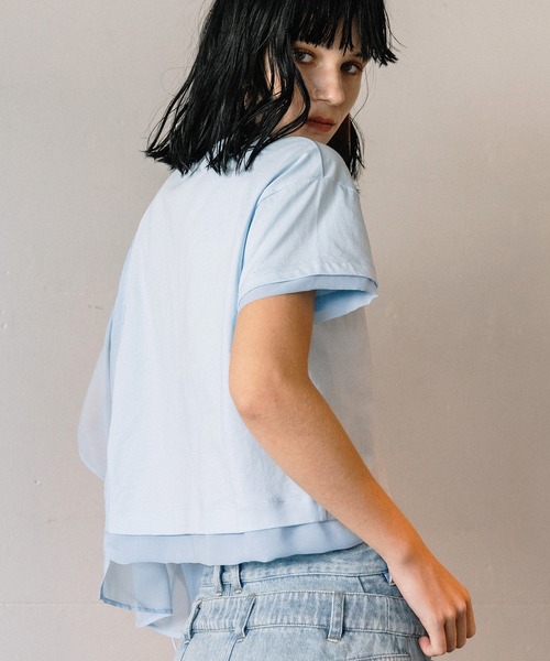 【新品未使用】AURALEE クロップド長袖トップス ホワイト サイズ1 auralee（レディースTシャツ、カットソー）（色：ホワイト系