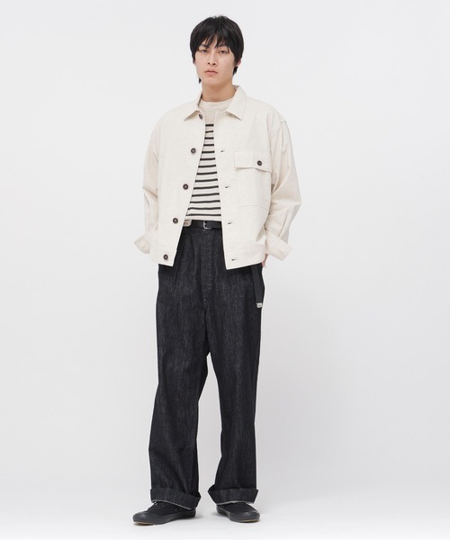 MHL.（エムエイチエル） tシャツ BELGIAN LINEN COTTON JERSEY メンズ