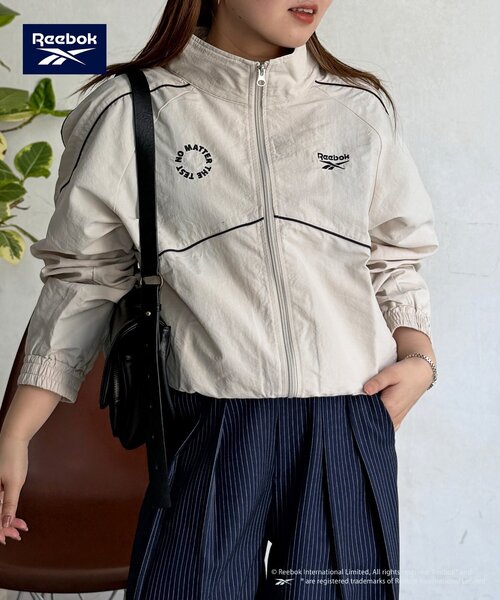 Reebok/ナイロンジャケット アイボリー 新品 Reebok（リーボック） ナイロンジャケット 「Reebok/リーボック」別注