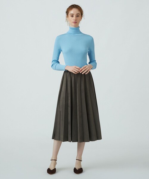 「BALLSEY」 プリーツスカート 34 ホワイト レディース_画像4