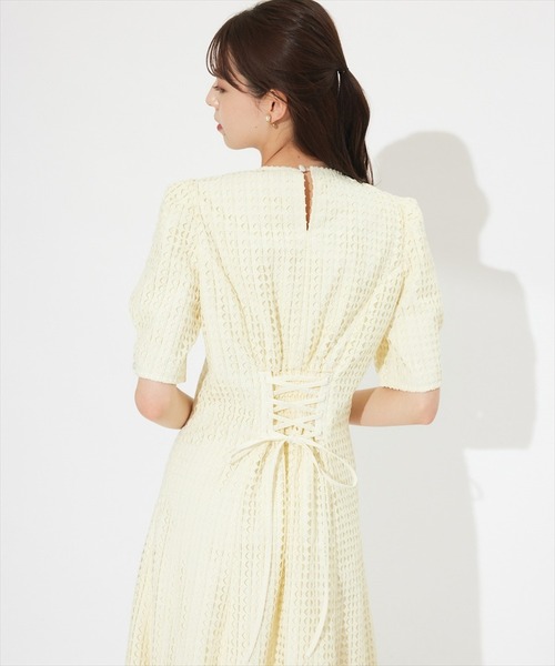 「SWINGLE」 半袖ワンピース MEDIUM ベージュ レディース_画像8
