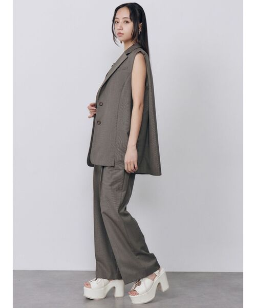 MURUA（ムルーア） 厚底 サンダル 夏 レースアップデザインサンダル 