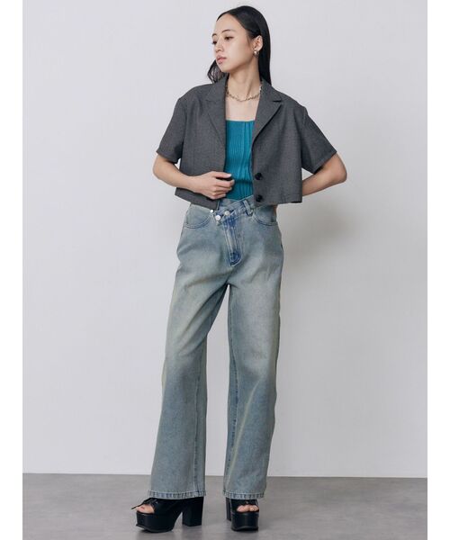 MURUA（ムルーア） 厚底 サンダル 夏 レースアップデザインサンダル
