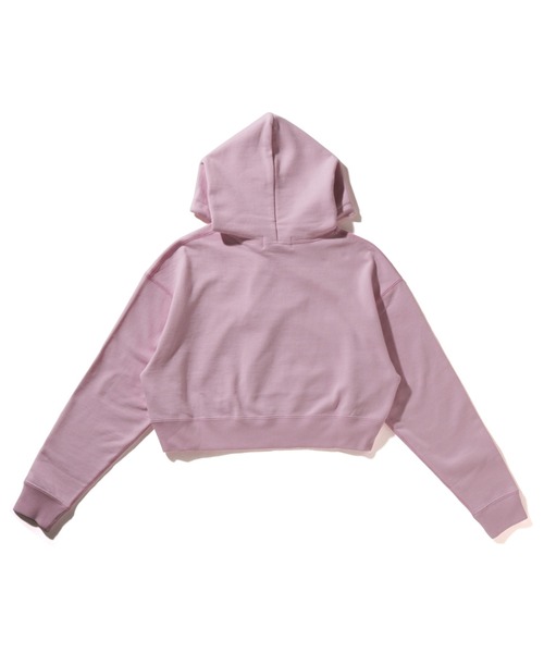 最終値下げ　貴重　A BATHING APE グレー パーカー ピンク　短丈　S アベイシングエイプ（レディースパーカー）（色：ピンク系）｜トップス