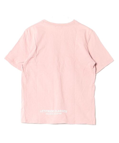 「LET IT RIDE」 半袖Tシャツ SMALL ピンク メンズ_画像2