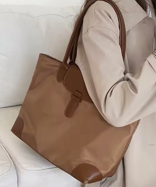 トートバッグ 「 ammy. / エイミードット 」 ナイロン フェイクレザー