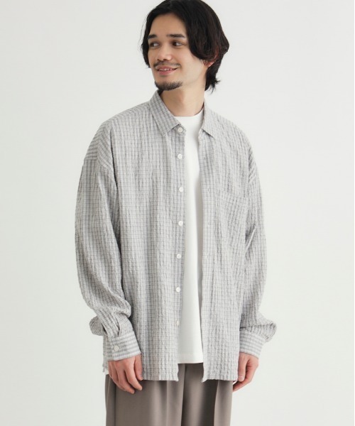 BACK NUMBER シャツ BACK NUMBER(バックナンバー)サッカーチェック長袖