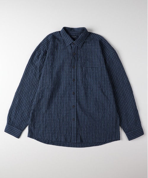 BACK NUMBER シャツ BACK NUMBER(バックナンバー)サッカーチェック長袖