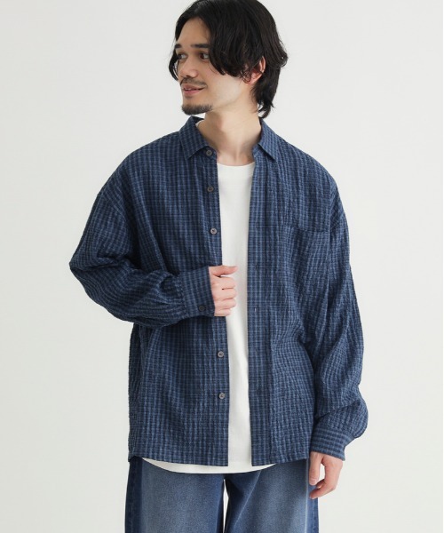 BACK NUMBER シャツ BACK NUMBER(バックナンバー)サッカーチェック長袖