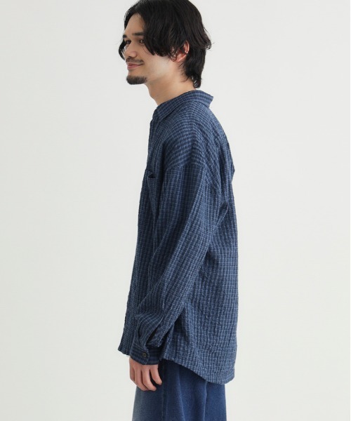 BACK NUMBER シャツ BACK NUMBER(バックナンバー)サッカーチェック長袖