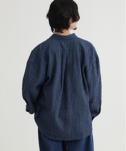 BACK NUMBER シャツ BACK NUMBER(バックナンバー)サッカーチェック長袖