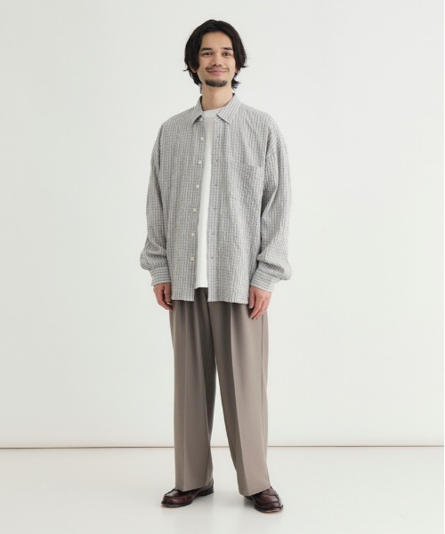 BACK NUMBER シャツ BACK NUMBER(バックナンバー)サッカーチェック長袖
