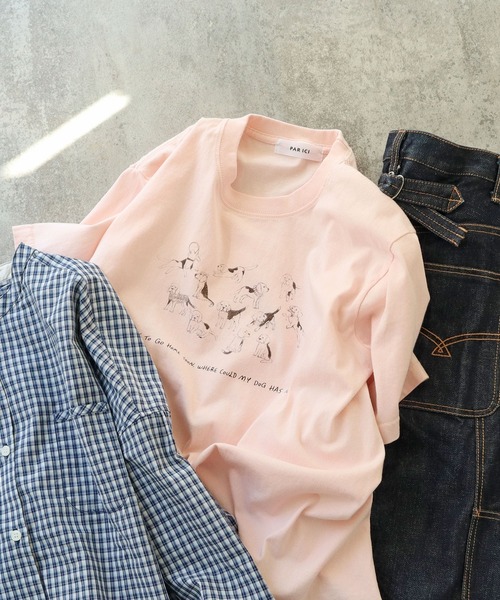 tシャツ 「WEB限定」A lot of beagles T-shirt レディースの画像