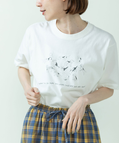 tシャツ 「WEB限定」A lot of beagles T-shirt レディースの画像