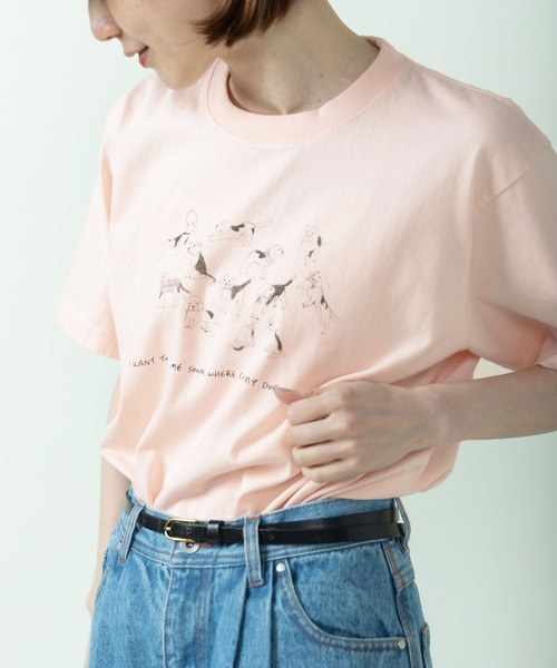 tシャツ 「WEB限定」A lot of beagles T-shirt レディースの画像