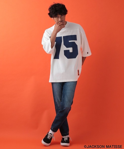 「JACKSON MATISSE」 半袖Tシャツ FREE ネイビー メンズ_画像2