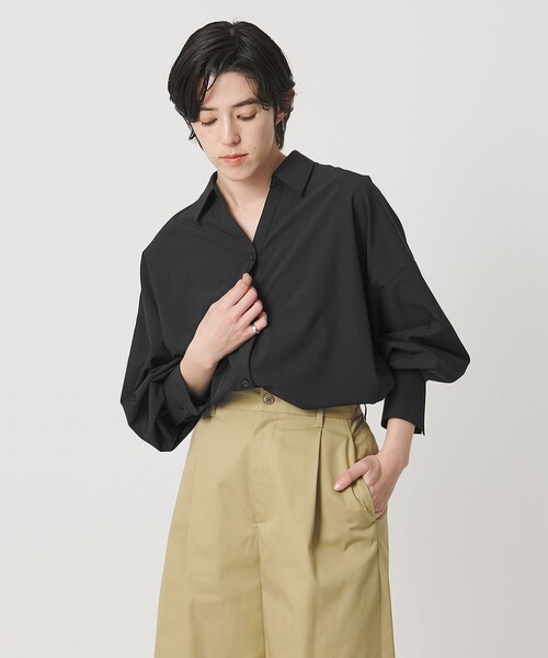 レディース MARW UNITED ARROWS タック スキッパーシャツ UVカット