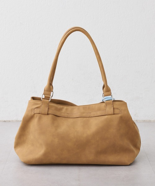 トートバッグ :「ZOZO限定」「ONOFF使用可能！A4サイズ収納可能！」ポーチ付きベルトデザインBAG レディースの画像