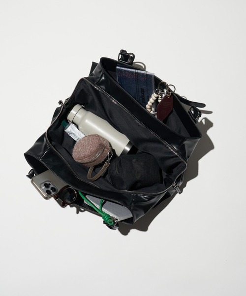 トートバッグ :「ZOZO限定」「ONOFF使用可能！A4サイズ収納可能！」ポーチ付きベルトデザインBAG レディースの画像