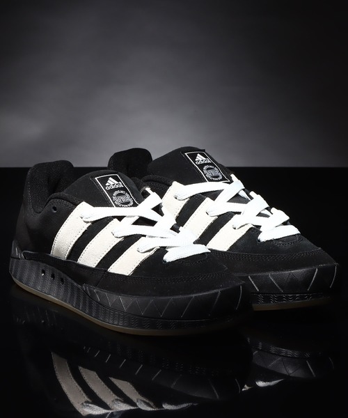 「adidas」 ローカットスニーカー 28.5糎 黒いこと メンズ