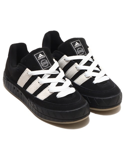 「adidas」 ローカットスニーカー 28.5糎 黒いこと メンズ