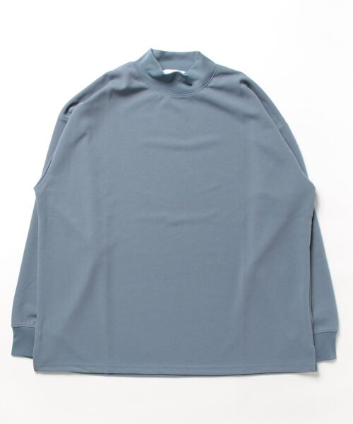「AH ABAHOUSE」 長袖Tシャツ 46 グレイッシュブルー メンズ_画像2