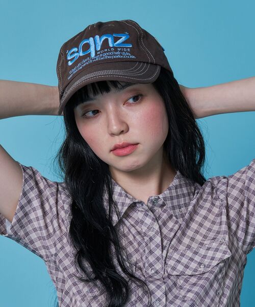 「SEQUENZ」 キャップ FREE ライトブルー レディース_画像3