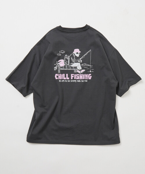 KEEP ON CHILLINプリントTシャツ FREAK'S STORE（フリークスストア） tシャツ 限定展開 リラックス