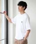 tシャツ USAコットン ワンポイントアニマル...の詳細画像4